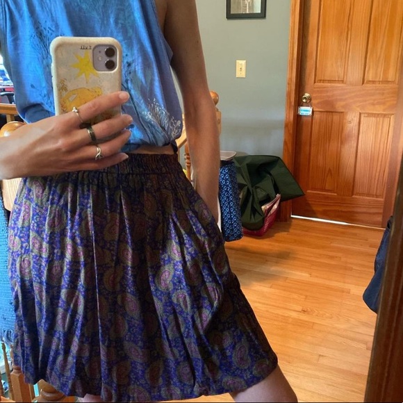 Talbots Paisley Skirt with Pockets - Picture 4 of 4